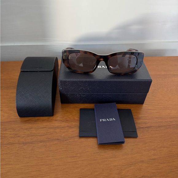 Prada SPR B05 Tortoise & Pink Sunglasses